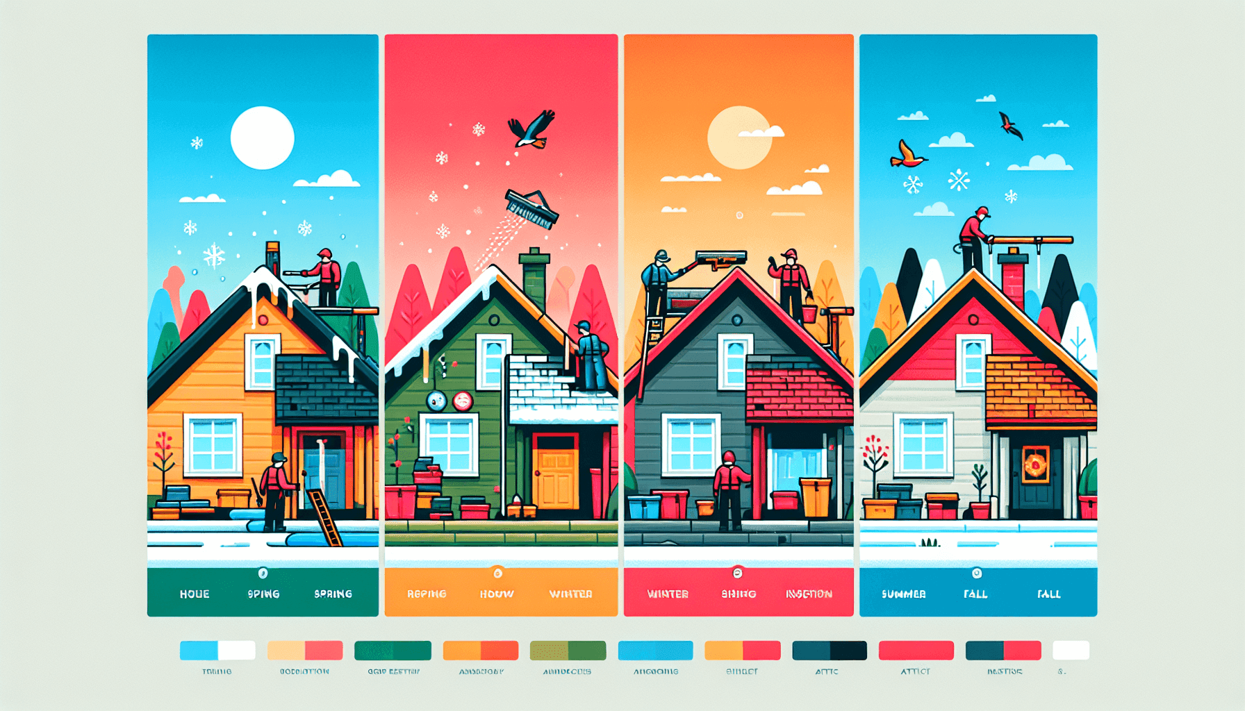 Checklist for seasonal roof maintenance tasks